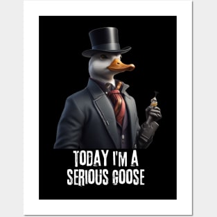 Today i'm a serious goose funny saying Posters and Art